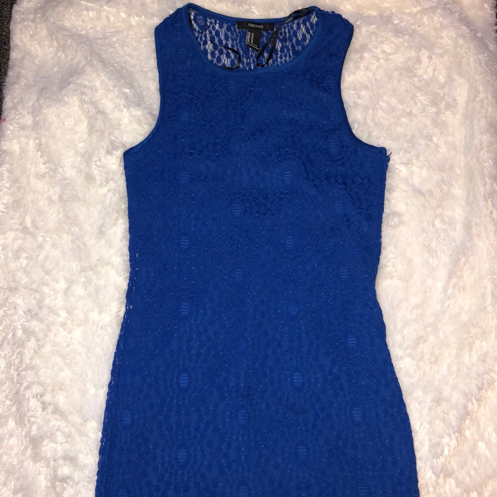Royal Blue Lace Dress